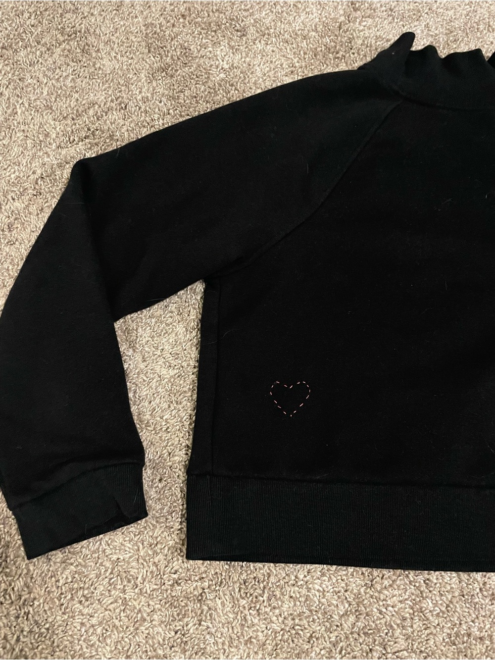 New day black mock neck sweatshirt
